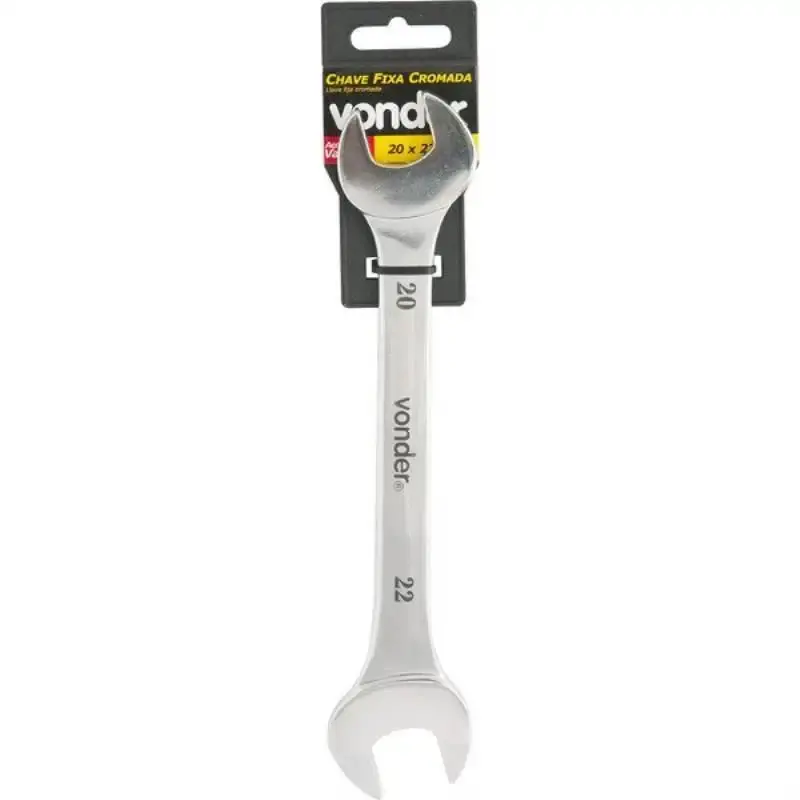 Chave fixa 20 x 22 MM em Aço Cromo Vanadium Cromada VONDER — fotografia 3