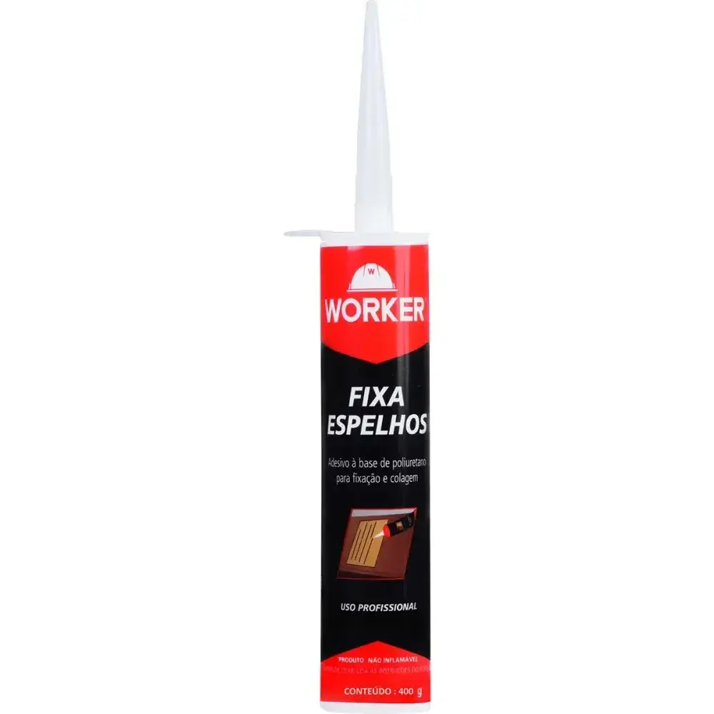 Adesivo para fixar espelho em pu branco 400G Worker — fotografia 6