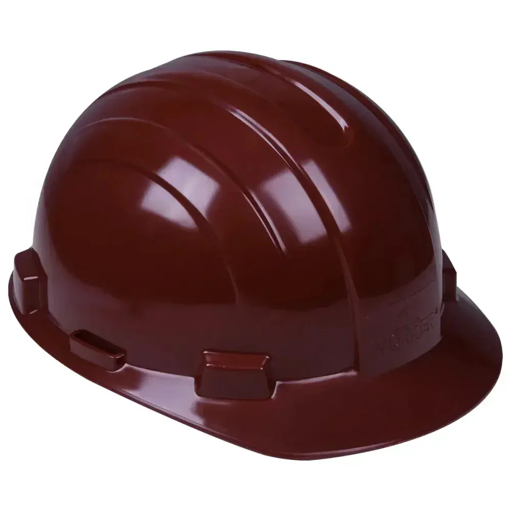 Capacete de proteção industrial marrom max Worker — fotografia 6