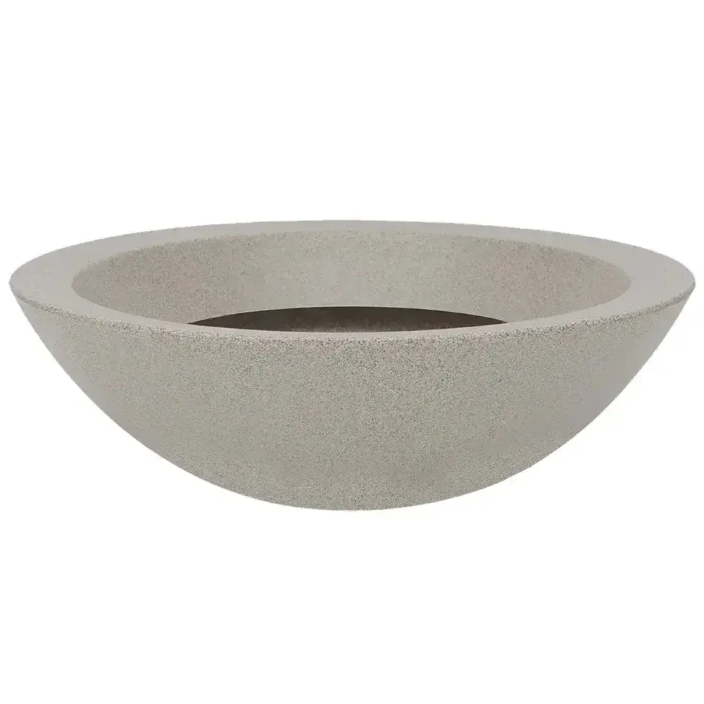 Vaso malta bowl em granito pedra 36X12CM 6L Vasart — fotografia 2