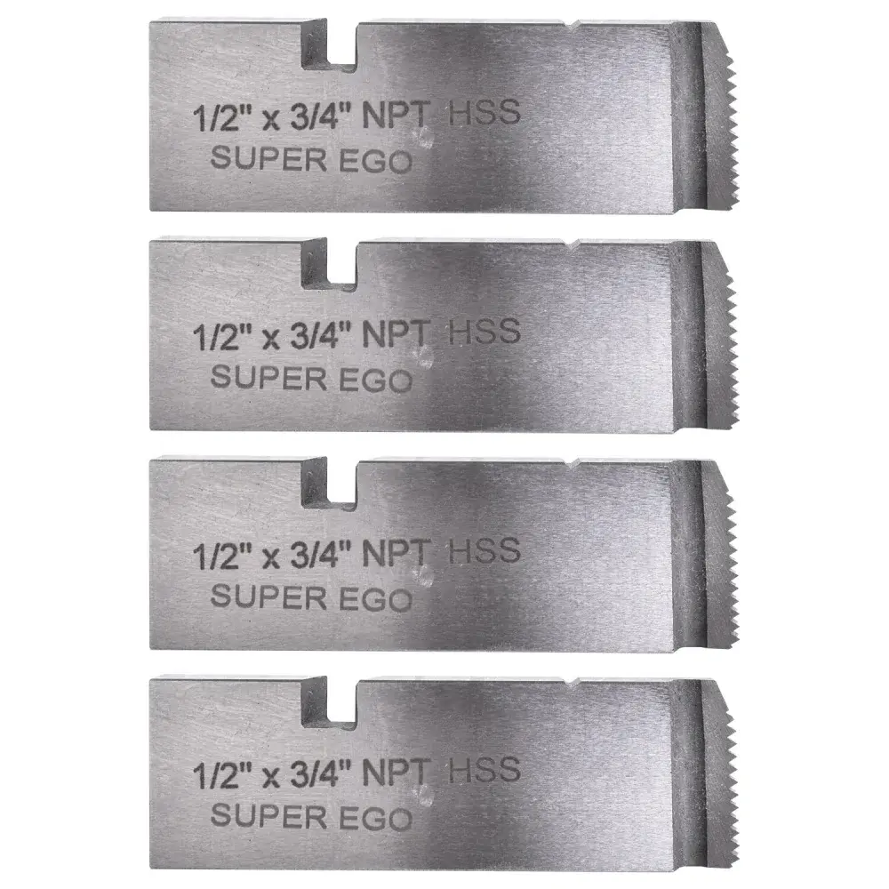 Jogo de cossinetes npt 1/2" a 3/4" aço rápido c-economy Rothenberger