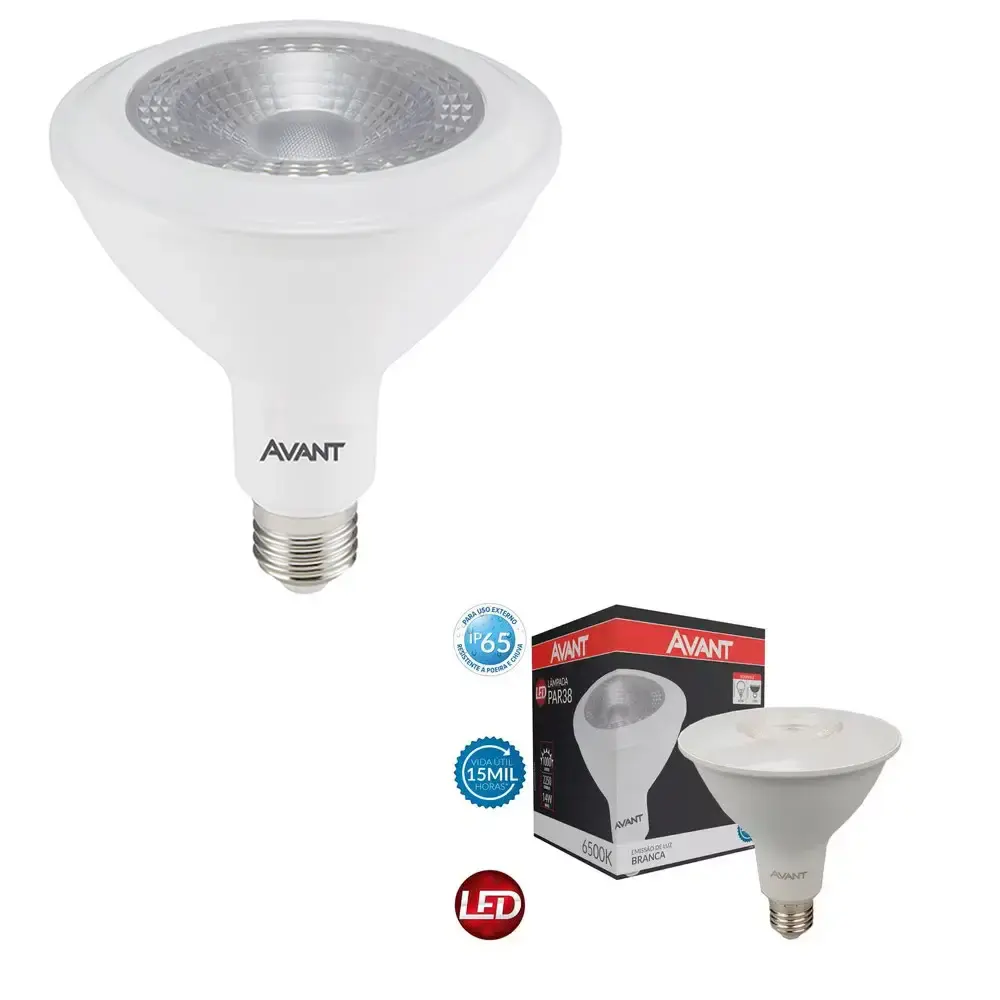 Lâmpada led 14W PAR38 branco frio 6500K bivolt Avant — fotografia 5