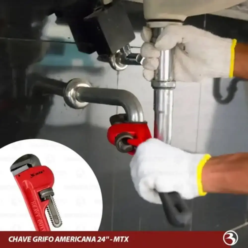 Chave grifo 24 POL heavy duty industrial MTX — fotografia 7