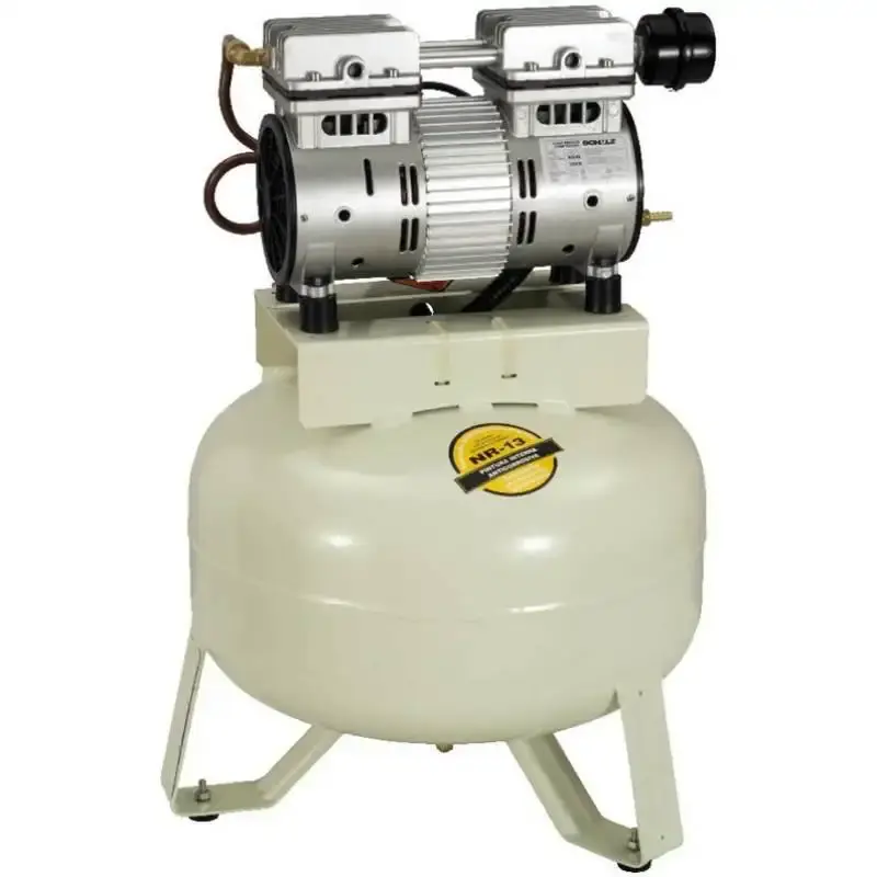 Compressor de ar odontológico 1,0 HP 5 pés 30 litros isento de óleo CSD 5/30 Schulz 110 V — fotografia 3
