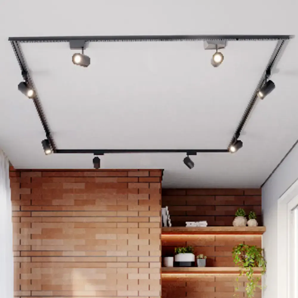 Trilho com spots led authentic 1 metro 6500K 12W Avant — fotografia 5