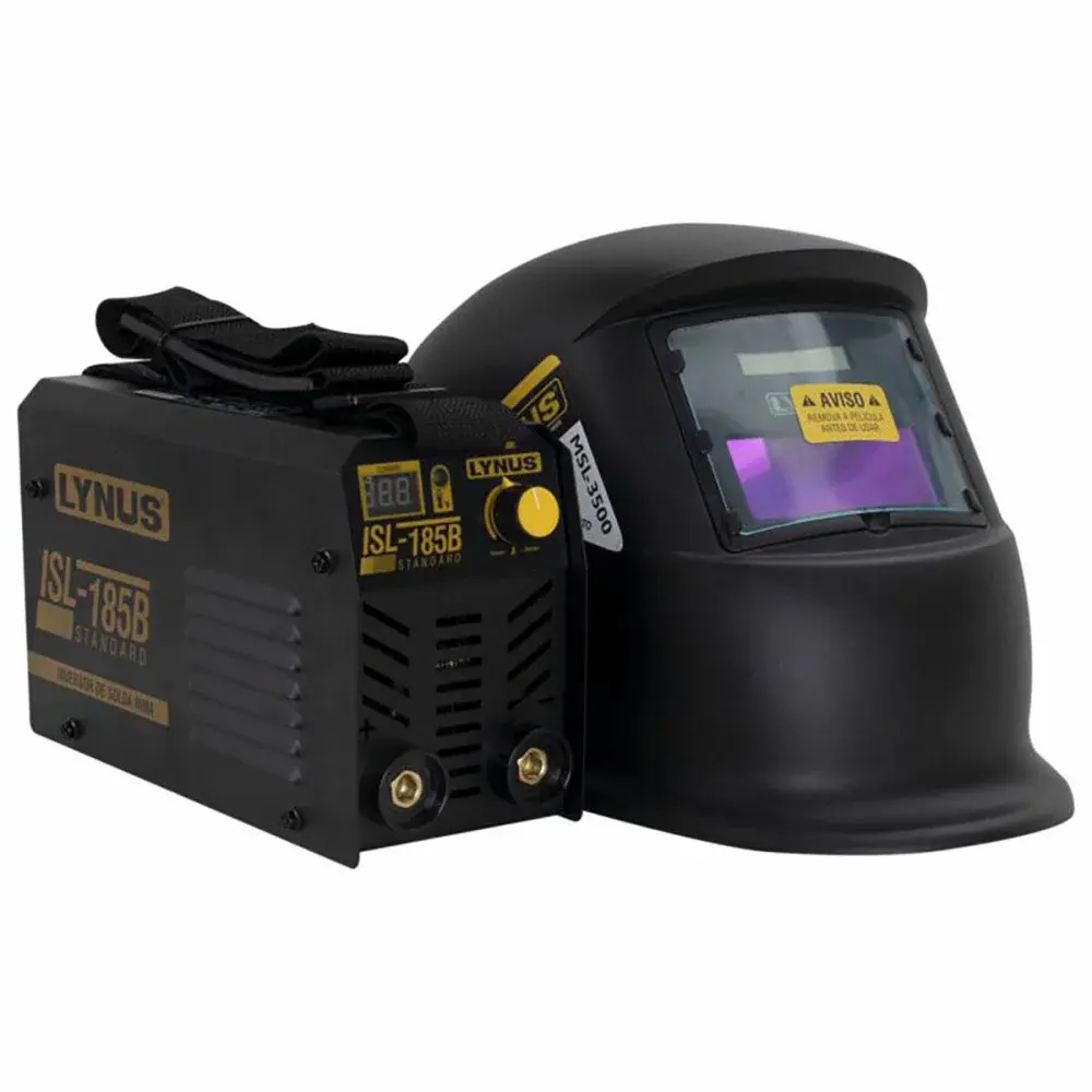 Kit para solda mma com máscara de solda KISL-185B Lynus — fotografia 3
