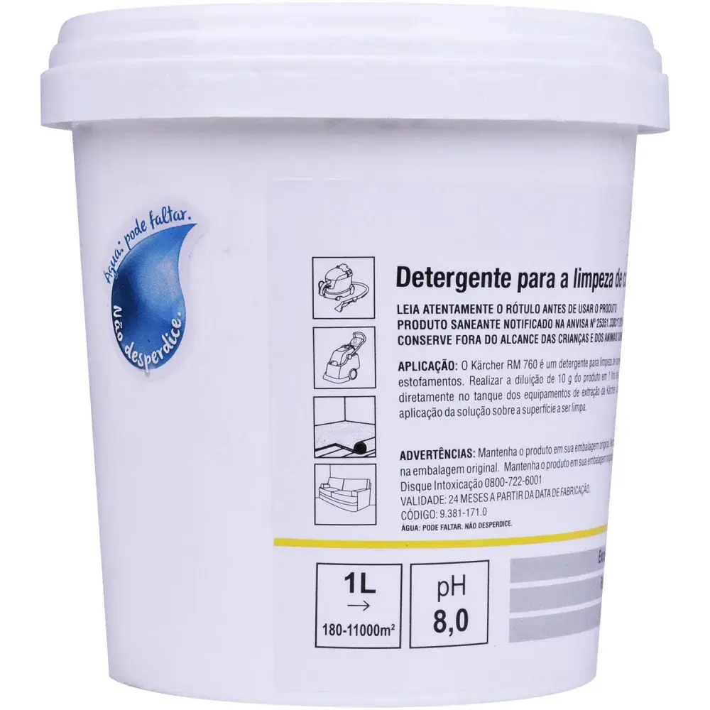 Detergente em pó para extratoras 800GR RM760 Karcher — fotografia 2