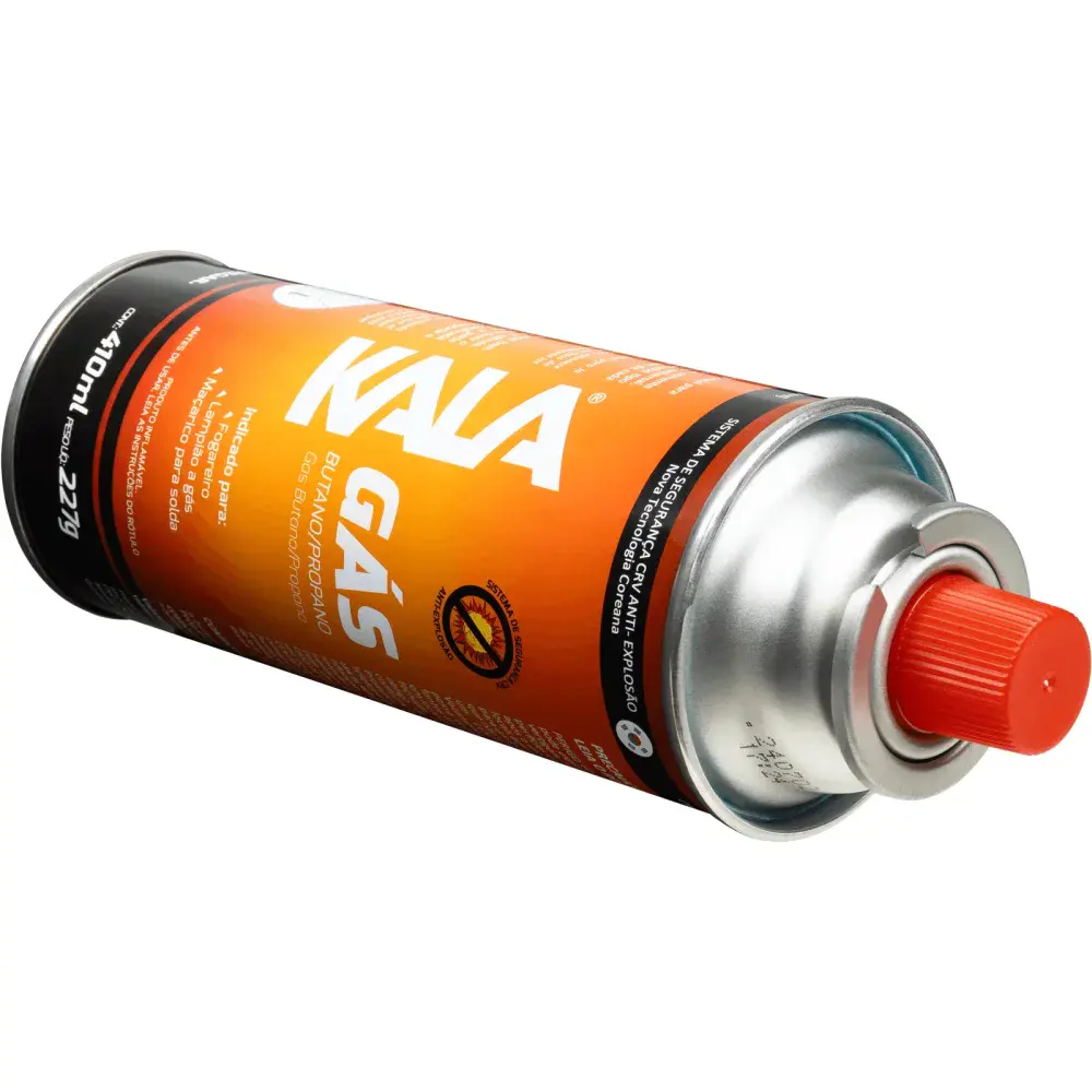 Cartucho de gás butano/propano 227G 410ML Kala — fotografia 9