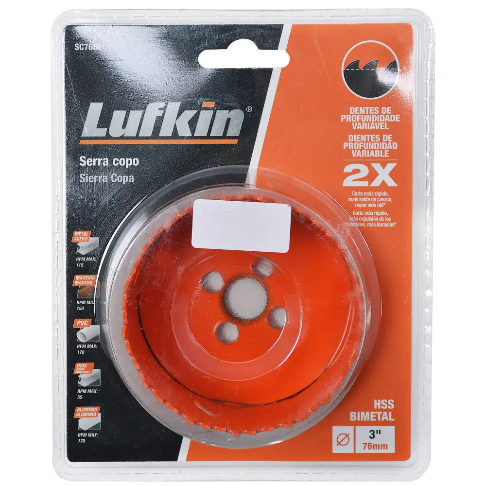Serra copo 76MM 3” SC76BL Lufkin