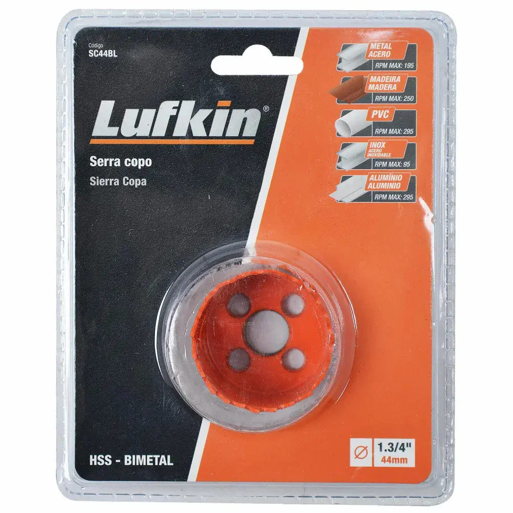 Serra copo 44MM 1.3/4 SC44BL Lufkin — fotografia 6