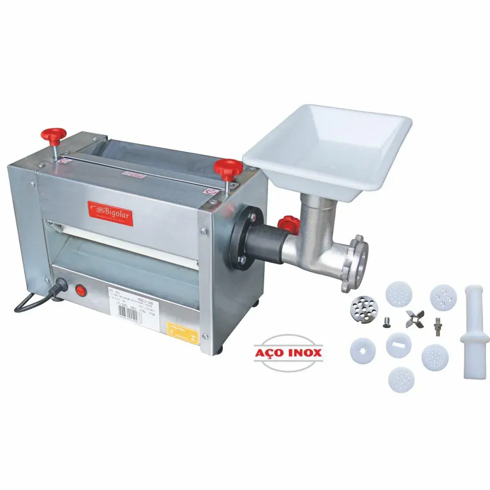 Cilindro extrusor moedor e misturador inox 25CM 6 em 1 da Bigolar