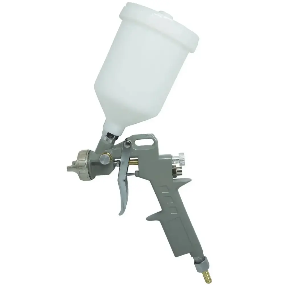 Pistola de pintura gravidade 3 bicos 1,2 1,5 e 1,8 MM 600ML EVPPG600-3B evald ImportWay — fotografia 3