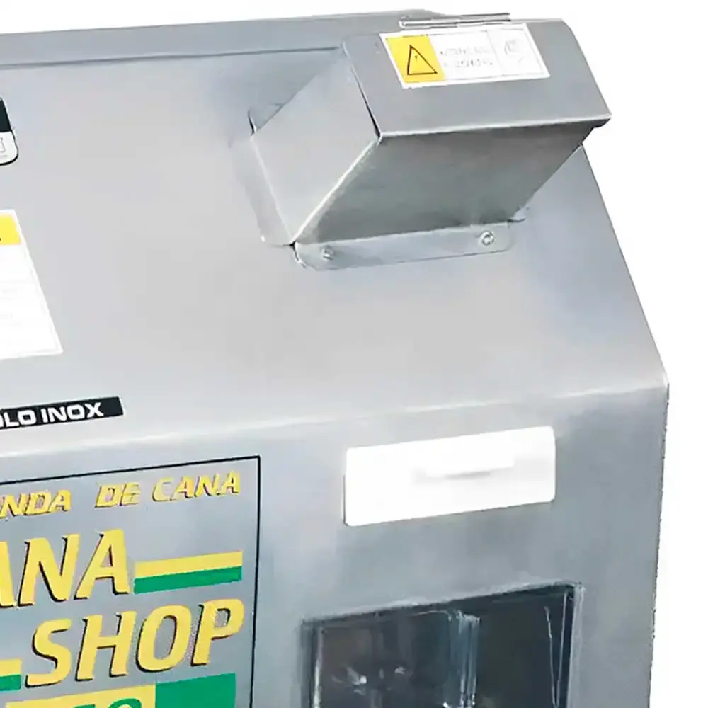 Engenho moenda para cana rolos de inox cana shop 60 elétrica Maqtron 110 V — fotografia 4