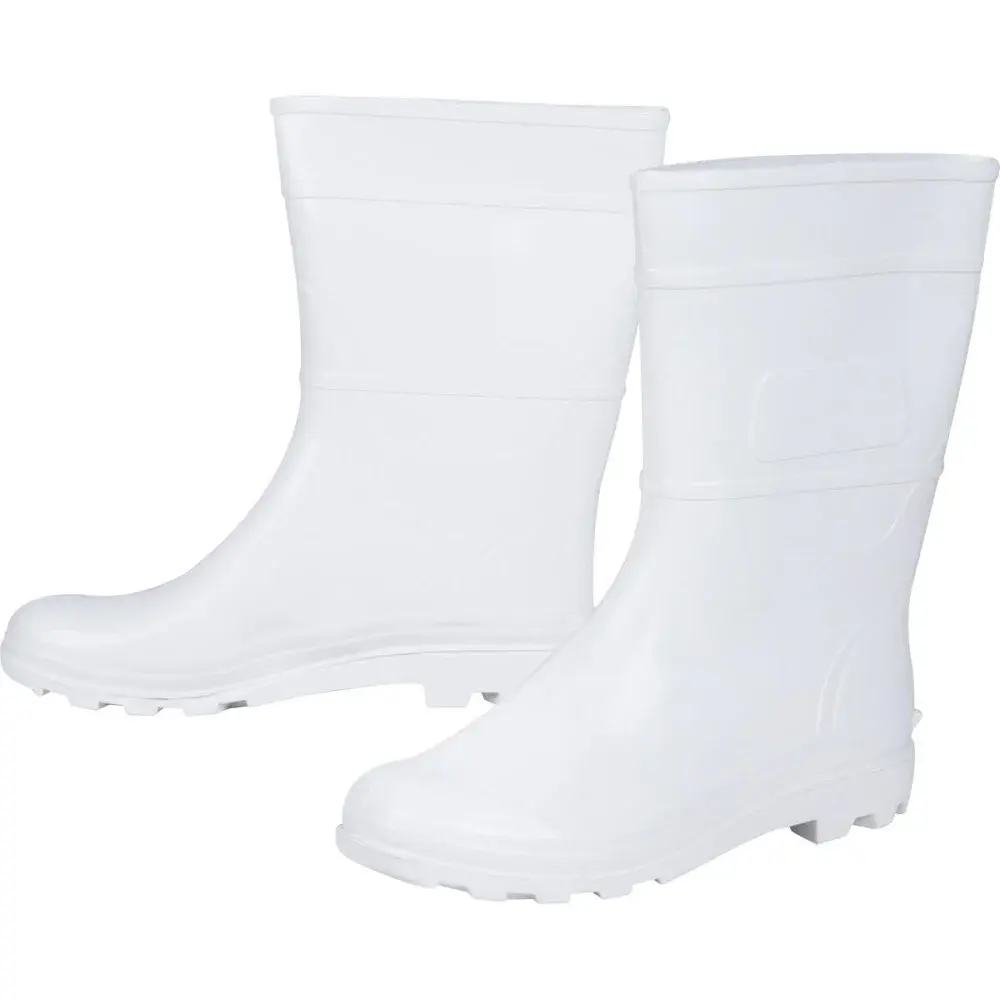Bota pvc branca nr 40 cano médio com forro Kala