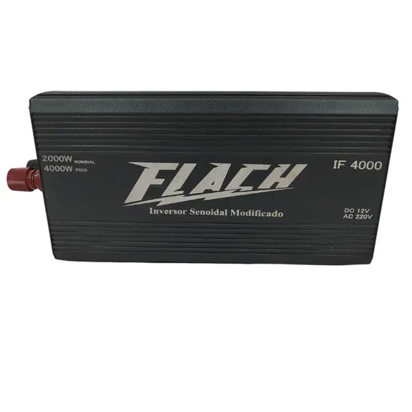Inversor de tensão IF4000-1 semi senoidal 12V/220V - Flach - semi novo — fotografia de referência