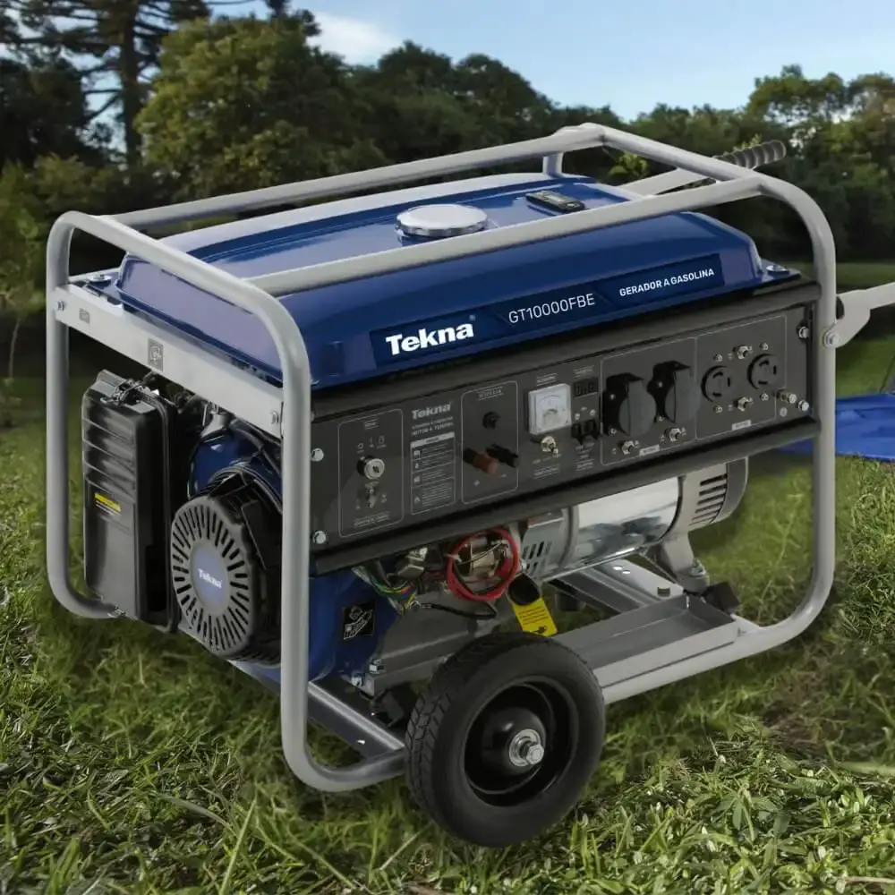 Gerador a gasolina 9KVA bivolt partida elétrica GT10000FBE Tekna — fotografia 5
