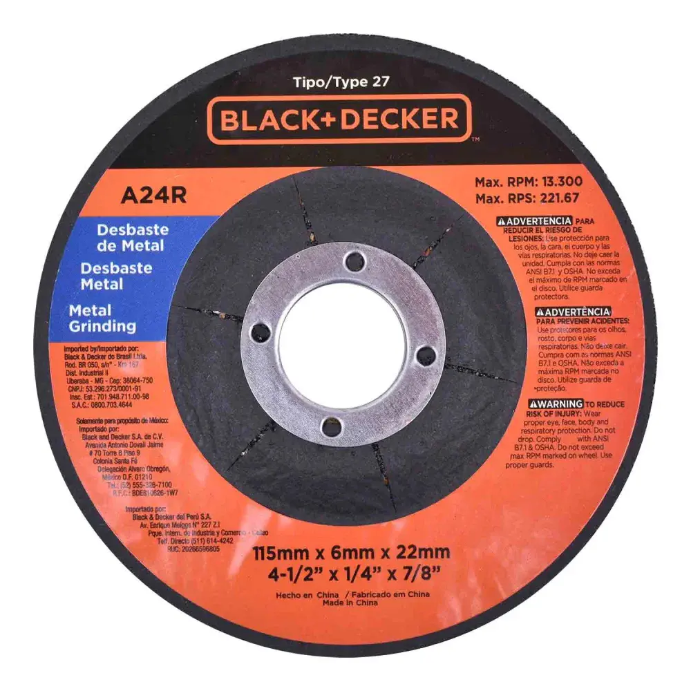 Esmerilhadeira angular G720 4.1/2 820W blackdecker Black & Decker — fotografia 10