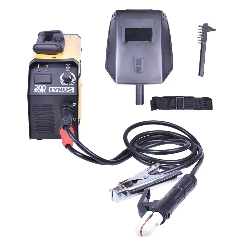 Inversora de solda eletrodo LIS-200 power 5.8KVA 31,2A biv Lynus