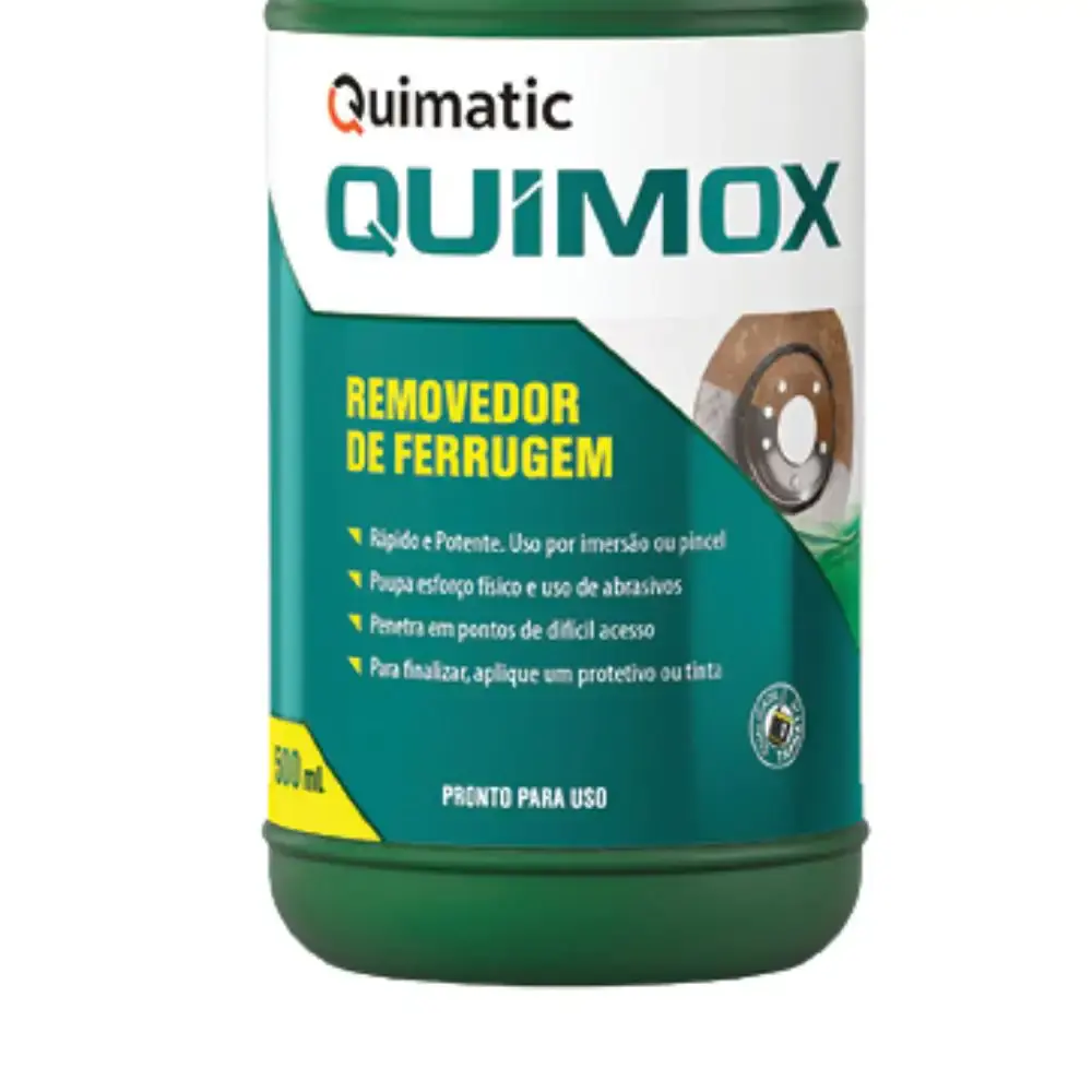Removedor de ferrugem ultrarrápido 500 ML para metais ferrosos quimox Tapmatic — fotografia 3