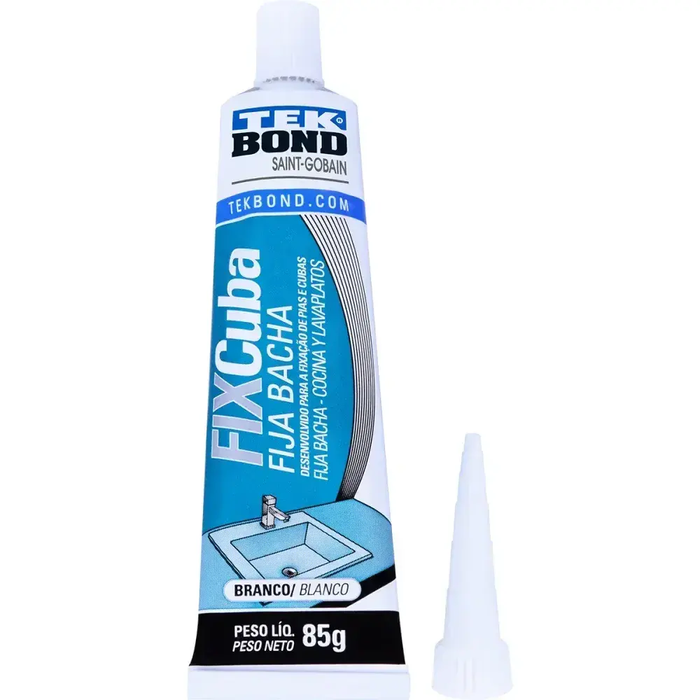 Adesivo fixa cuba blister 85G Tekbond — fotografia 6