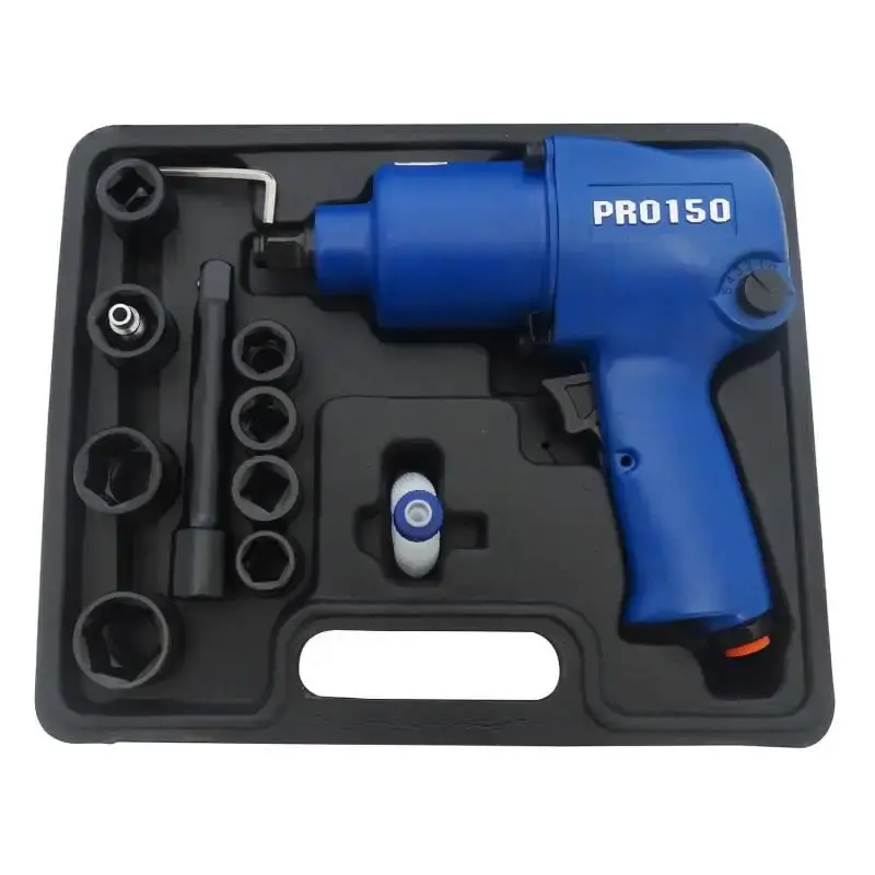 Chave de Impacto Pneumática 1/2 POL 59 Kgfm c/ Maleta e Kit Soquetes Pro-150K LDR2 — fotografia 3