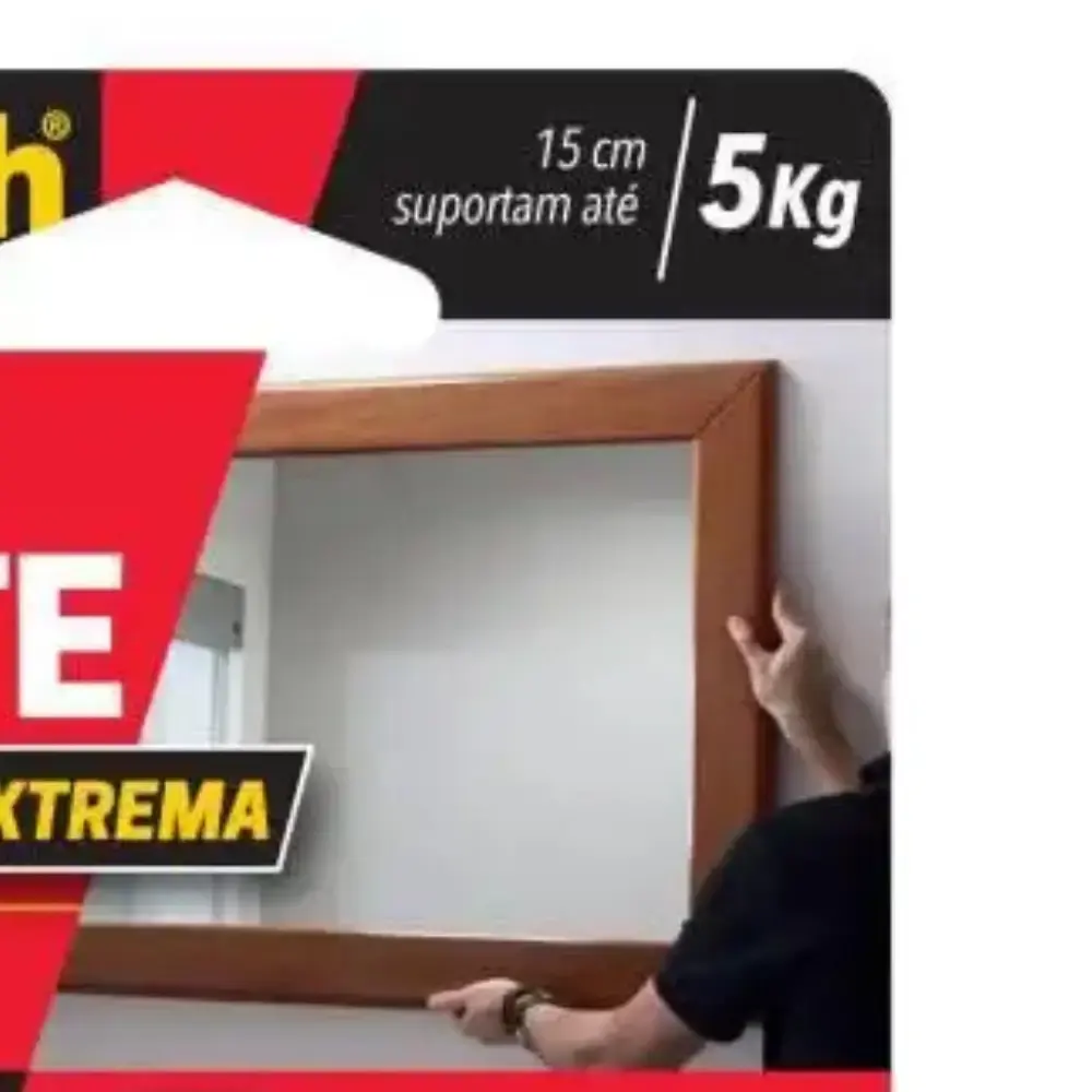 Fita Dupla Face 25 MM x 2 Metros Transparente Fixa Forte Extreme 3M — fotografia 3