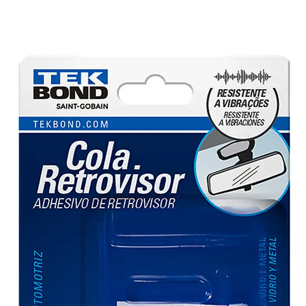 Cola espelho retrovisor dose única 1G 22841000102 Tekbond — fotografia 4