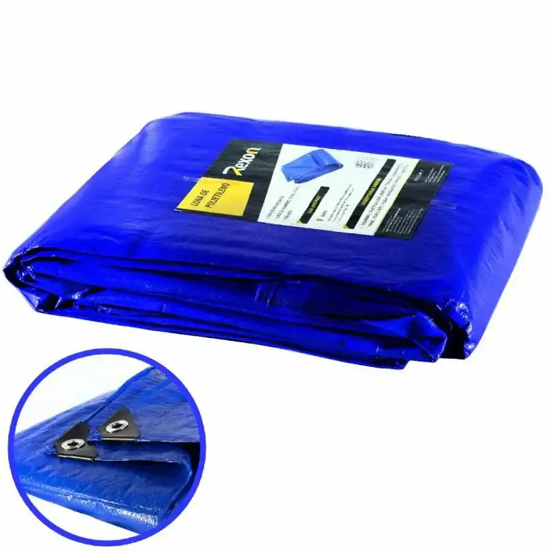 Lona 100 Micras Leve 4 x 8 Metros Azul APM7020013 REXON — fotografia de referência