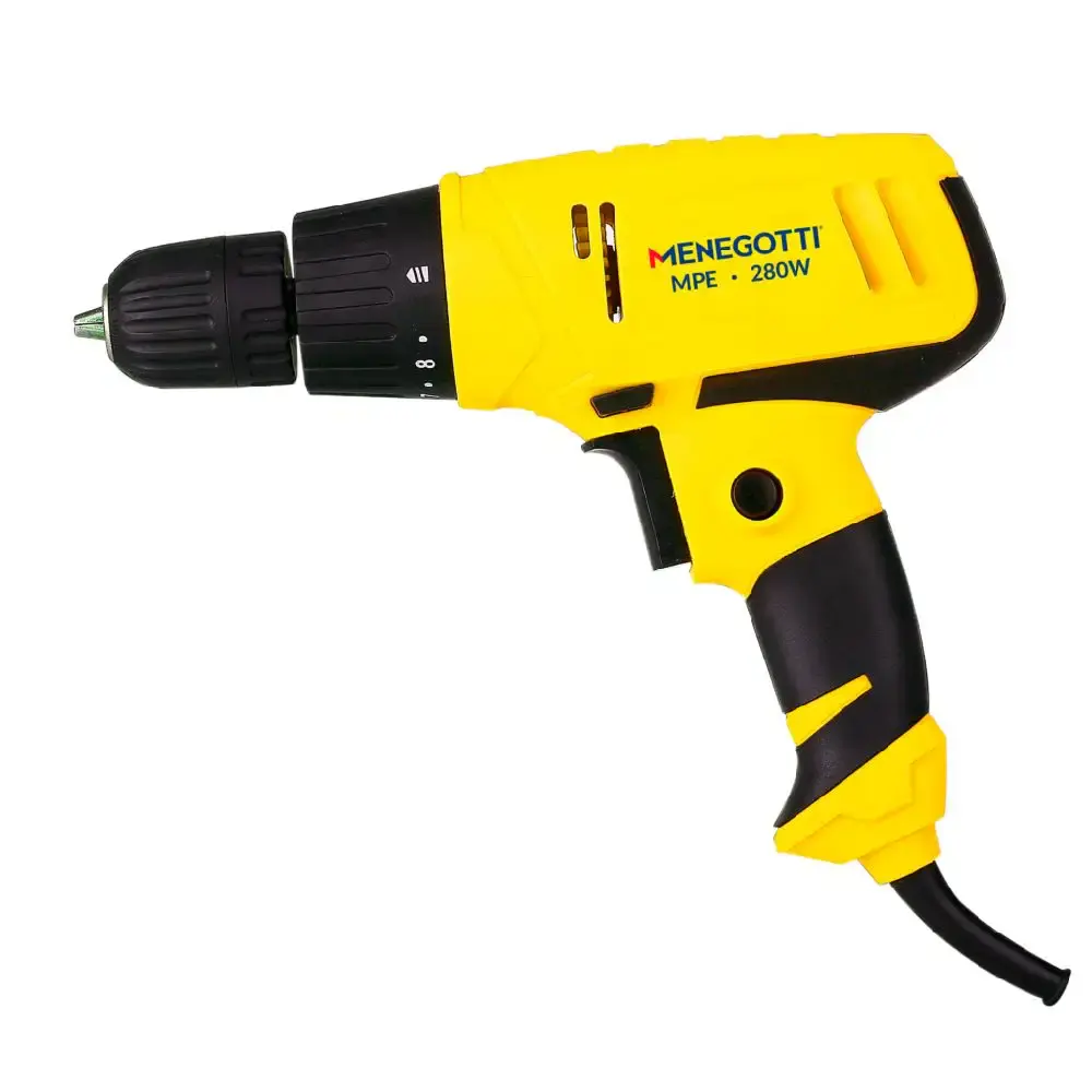 Parafusadeira elétrica 3/8 POL 280W 750 RPM MPE Menegotti 110 V — fotografia 7