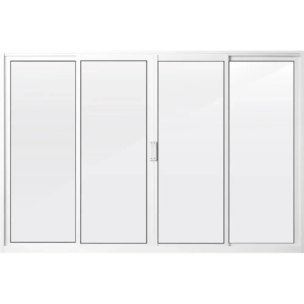 Janela spp de alumínio br 4 folhas vl 100X150CM Aluvid