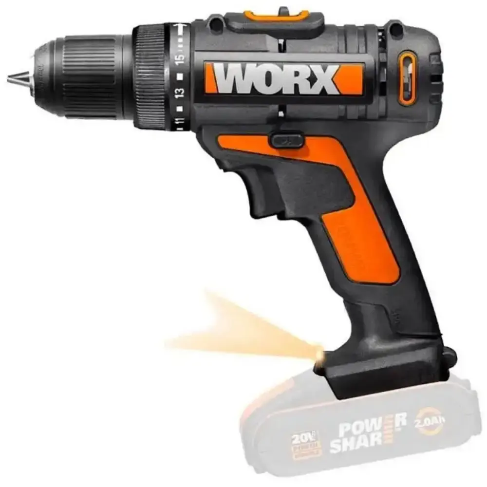 Parafusadeira e furadeira 30NM com bateria 20V 4,0AH e carregador bivolt worx Positec — fotografia 2