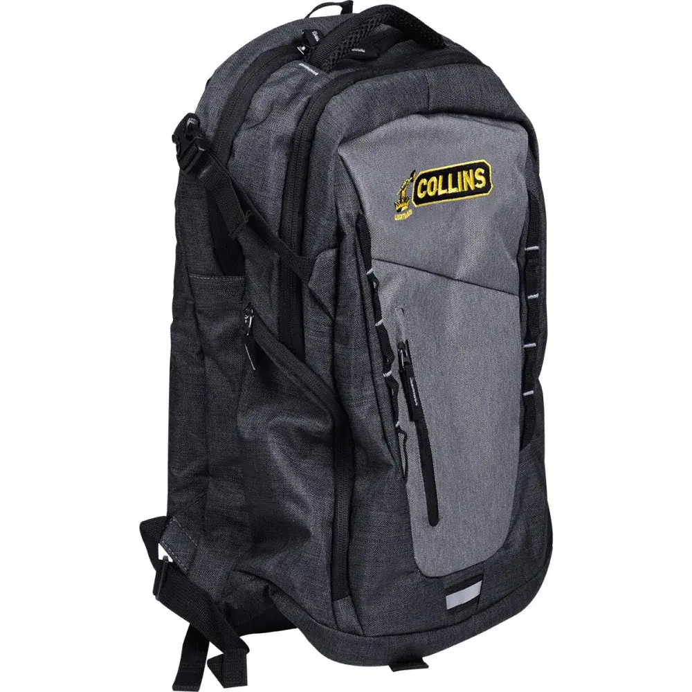 Mochila para notebook cinza/ grafite até 10 kg Collins — fotografia 3