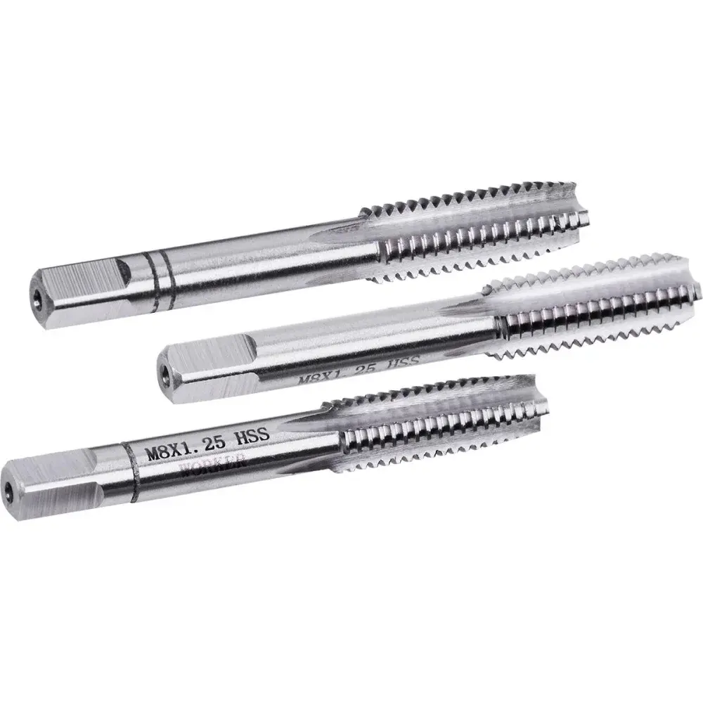 Macho métrica 101 M8 x 1.25MM jogo com 3 peç Worker