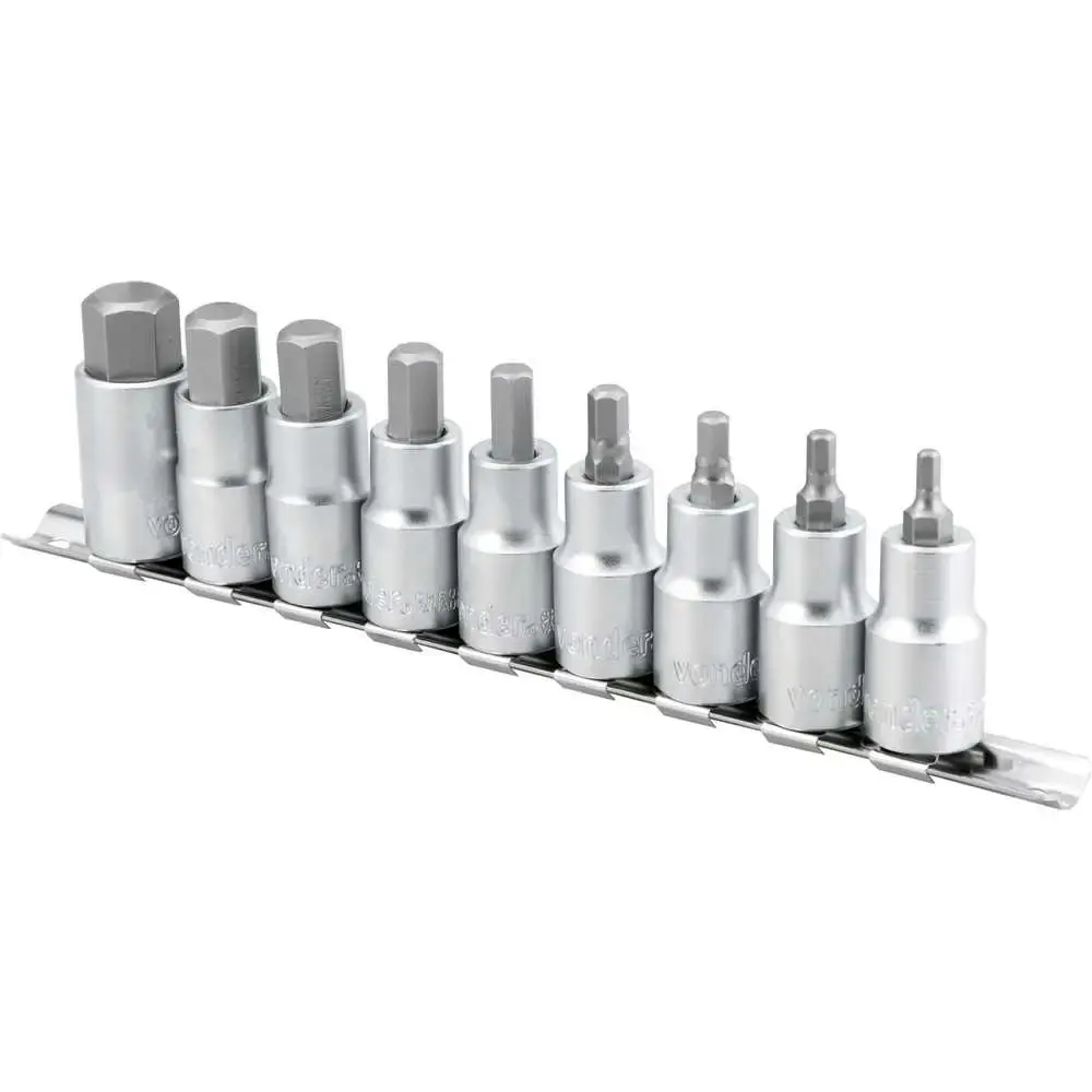 Jogo chave de soquetes hexagonais 1/2 POL 4 MM a 17 MM Vonder — fotografia 4