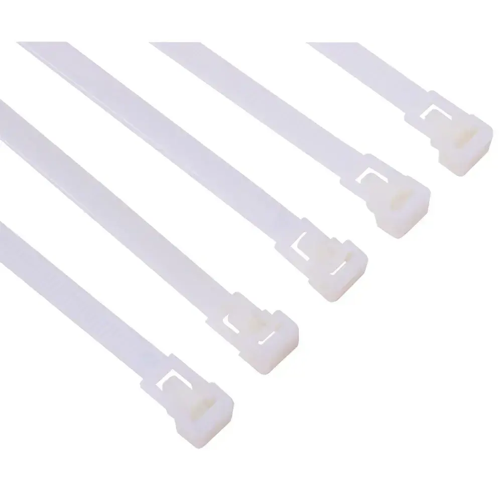Abraçadeira com trava 150 x 7,6MM branca 20 peças Worker — fotografia 6