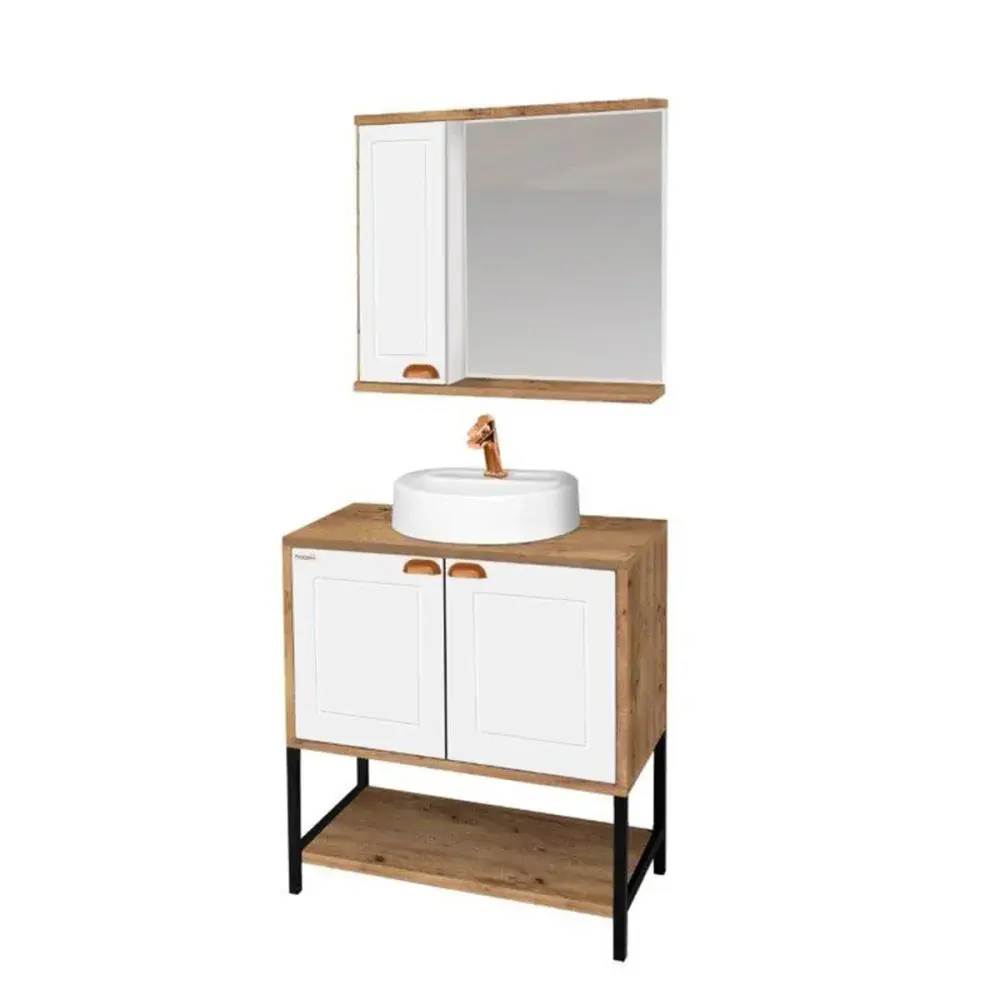 Gabinete 80 creta c/pes br Fabribam