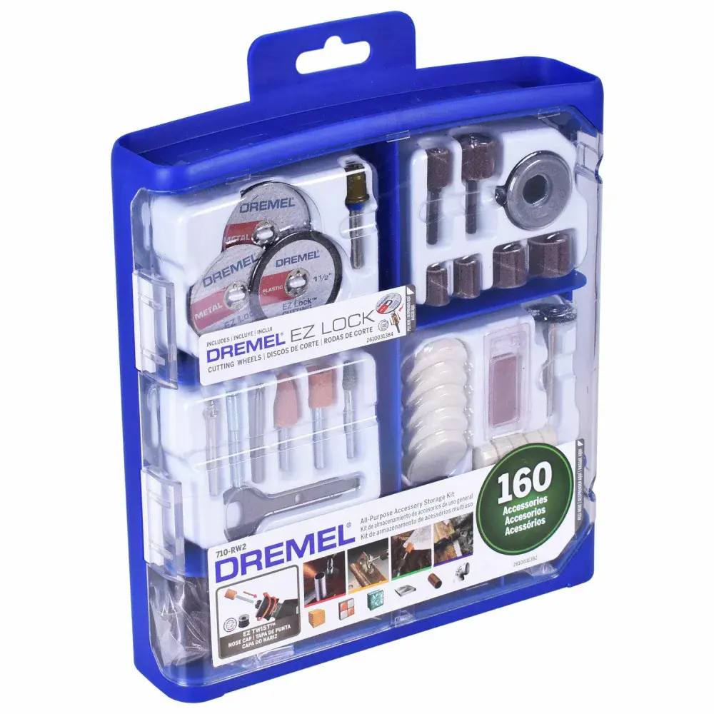 Kit para mini retifica para uso geral 710 Dremel - 160 peç