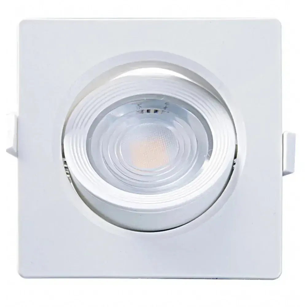Spot led embutir quadrado PAR20 7W 3000K bivolt Taschibra — fotografia 2