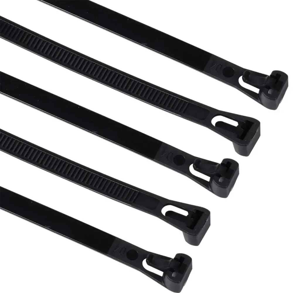 Abraçadeira com trava 150 x 7,6MM preta 20 peças Worker — fotografia 8
