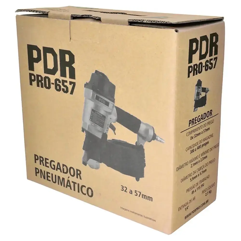 Pregador pneumático de 32 à 57 MM PRO-657 PDR — fotografia 5