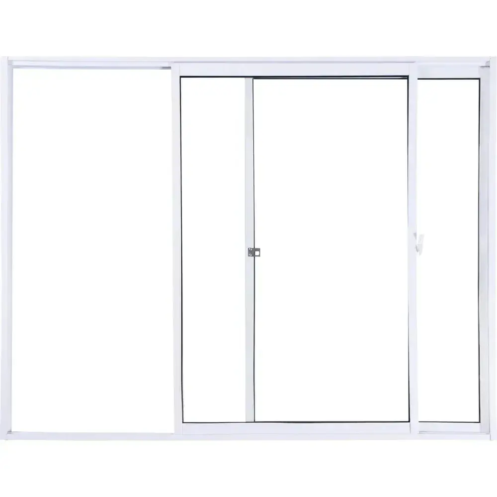 Janela alumínio slim branca 2 folhas 100X120CM Aluvid — fotografia 5