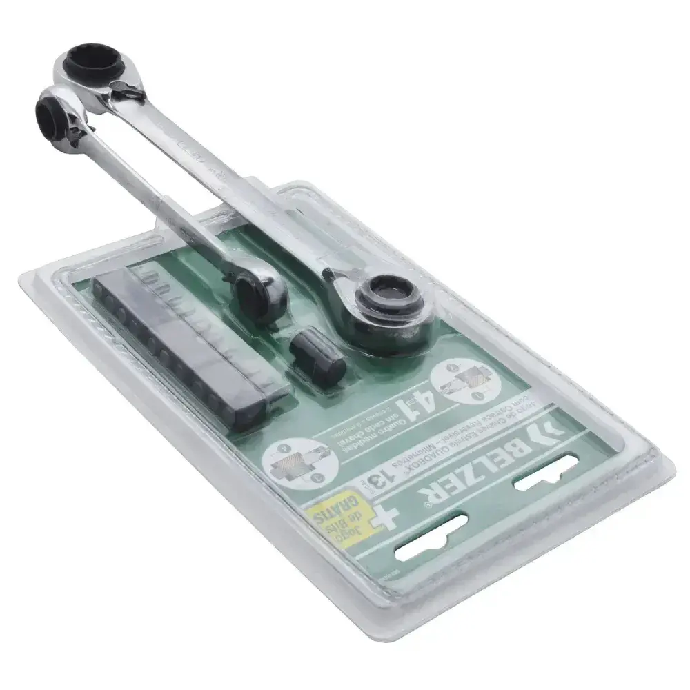 Jogo de chaves quadbox com bits 8-19MM 13 peç belzer Belzer/sata — fotografia 8