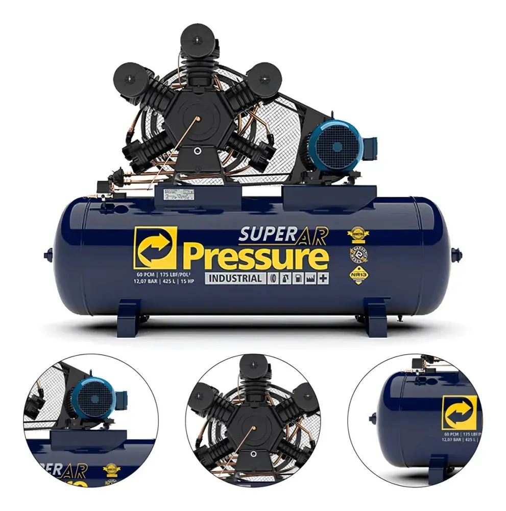 Compressor de ar super ar 40/425W 220/380V IP55 Pressure — fotografia 4