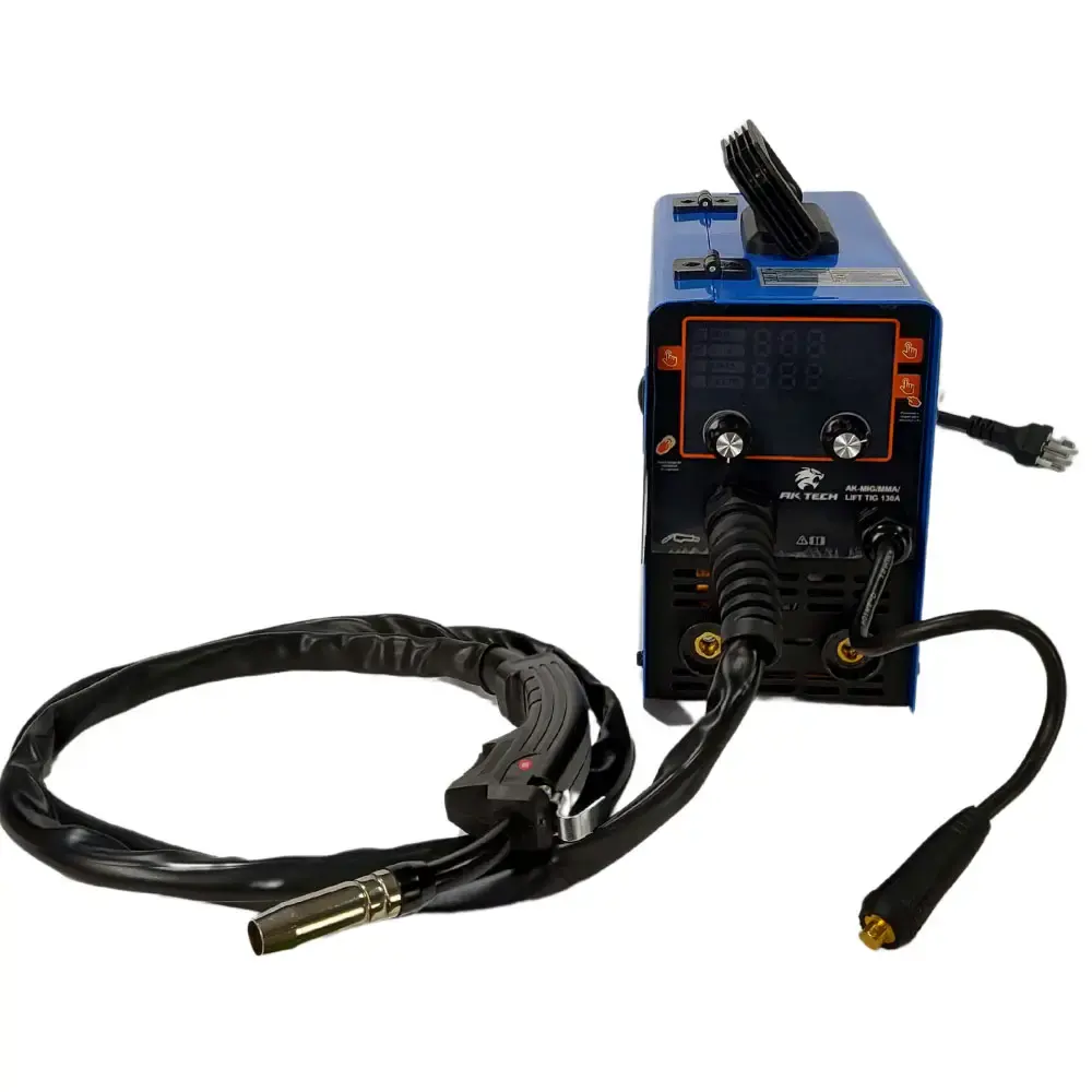 Máquina de solda multiprocessos MIG TIG eletrodo 130A 220V AK-130 USK 220 V — fotografia 6