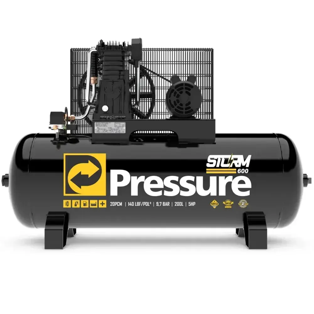 Compressor de ar storm 600TRIF IP21 220/380V Pressure — fotografia 6