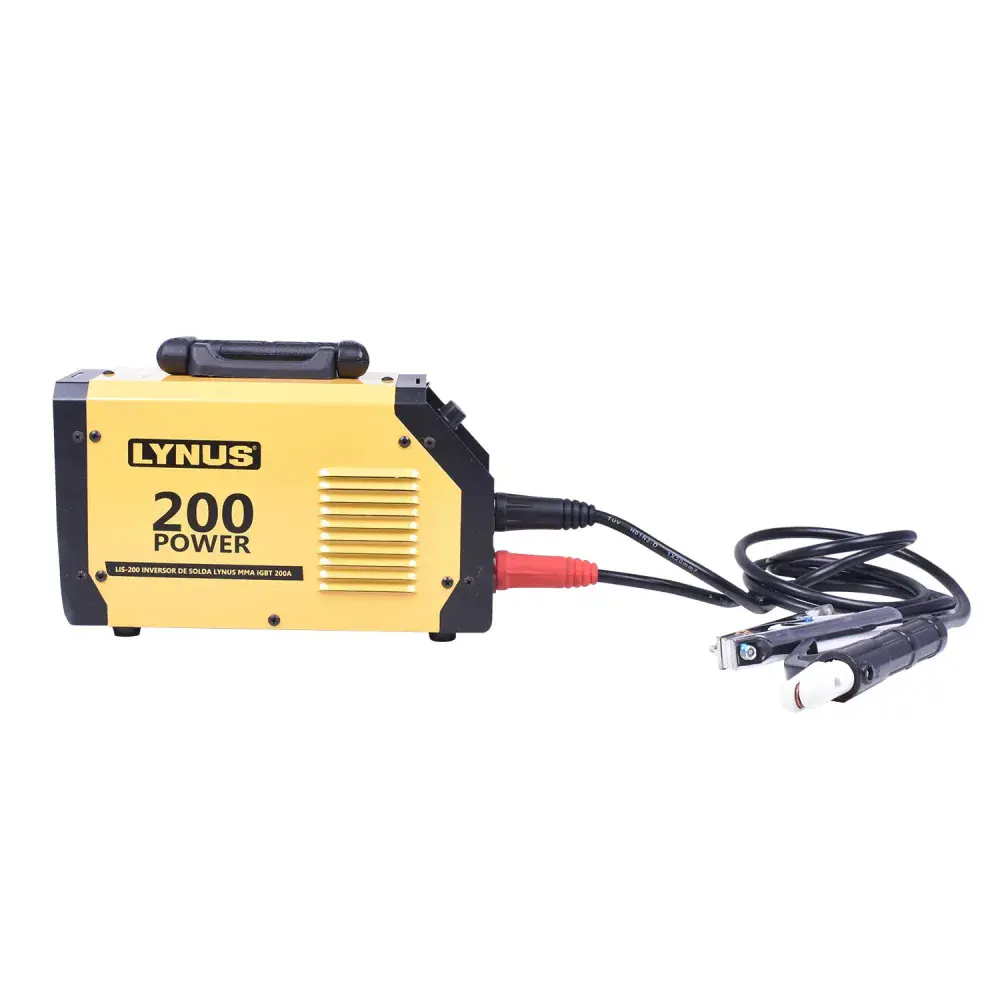 Inversora de solda eletrodo LIS-200 power 5.8KVA 31,2A biv Lynus — fotografia 8