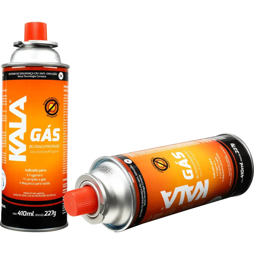 Cartucho de gás butano/propano 227G 410ML Kala — fotografia 11