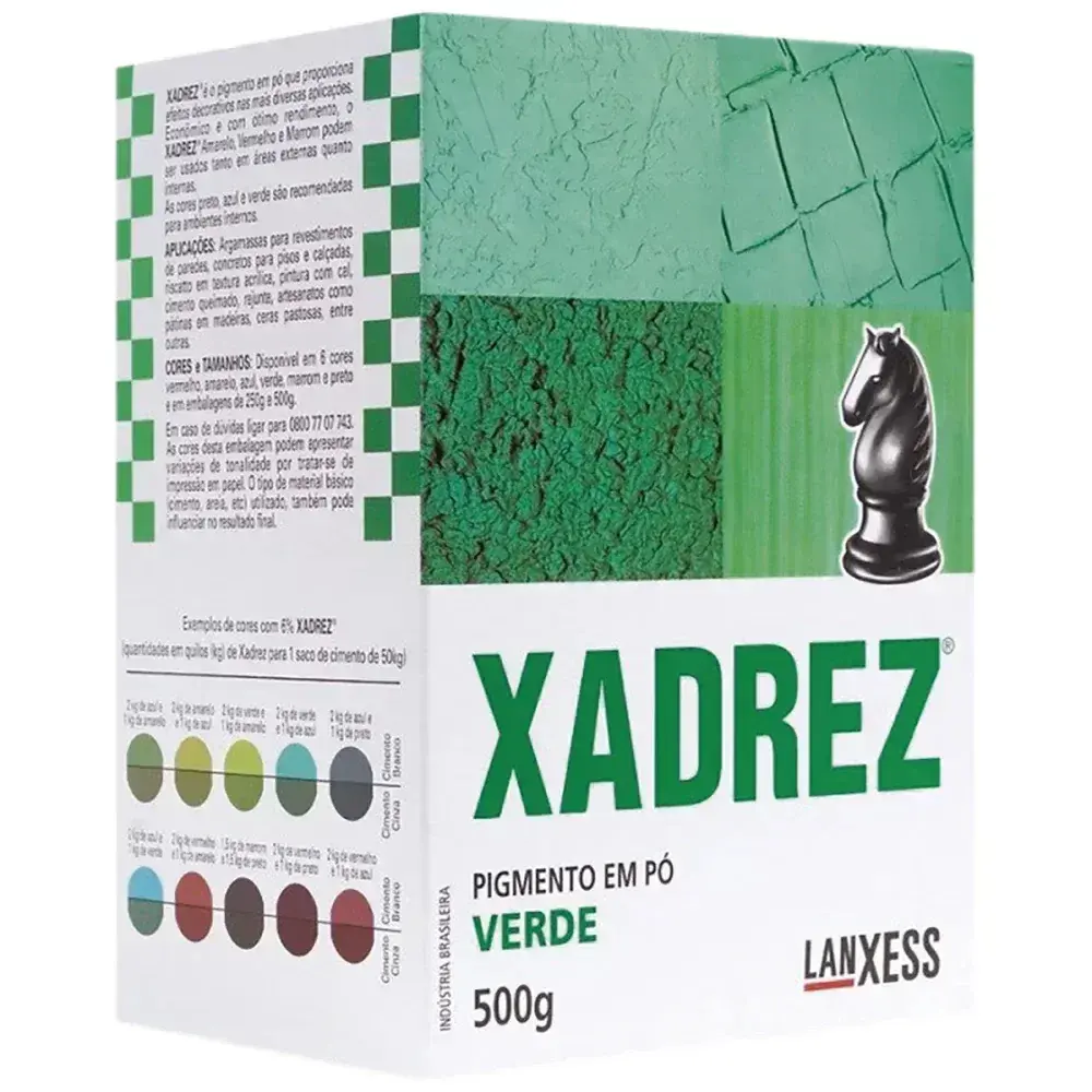 Pó rez 500G verde Xadrez — fotografia 2