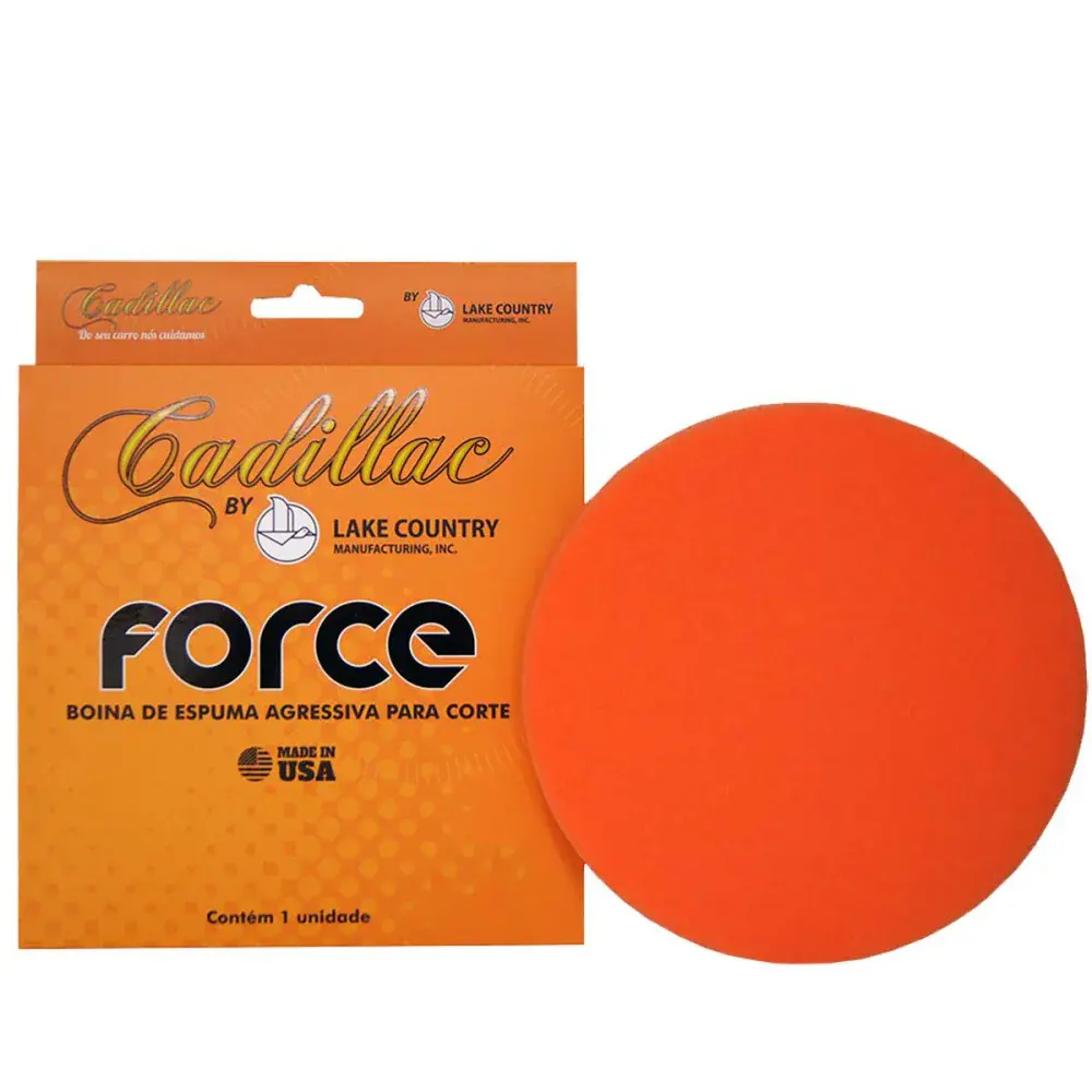 Boina para polimento force 3,5 laranja Cadillac