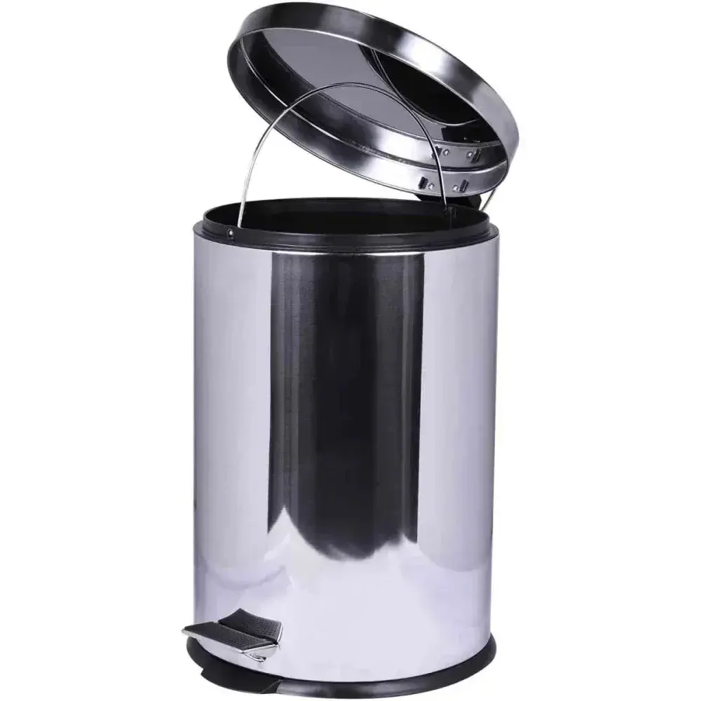 Lixeira de aço inox com pedal 3 litros Kala — fotografia 7
